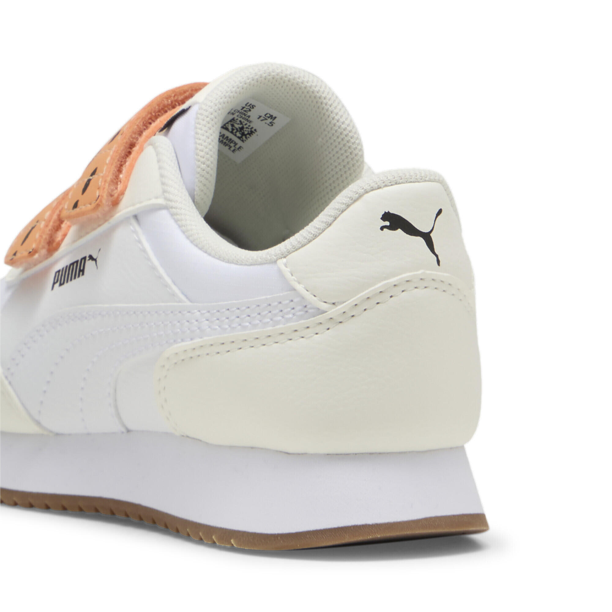 Baskets Adaptator Match Enfant PUMA Warm White Bright Melon Black Orange 3/7
