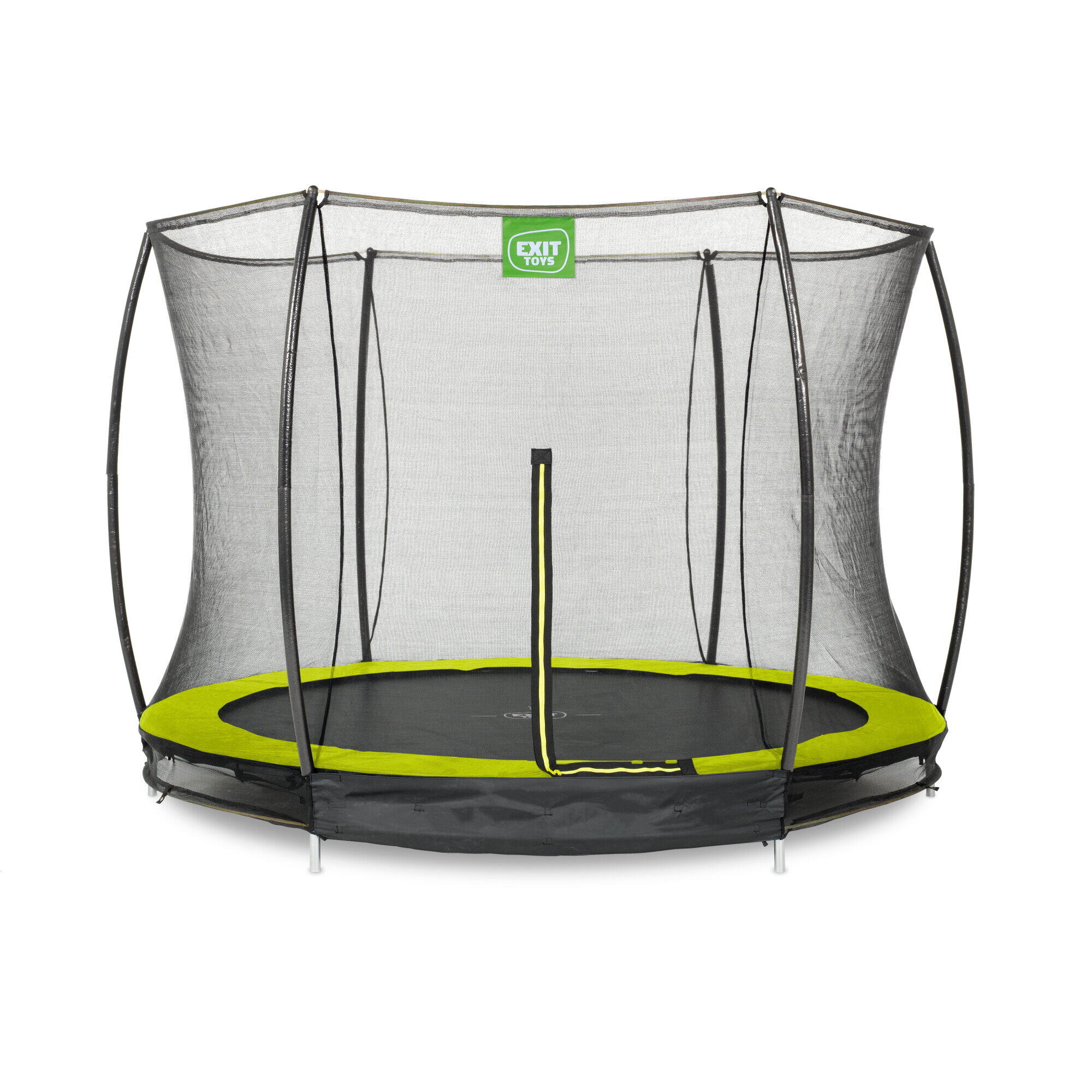 EXIT TOYS EXIT Silhouette inground trampoline ø305cm met veiligheidsnet - groen