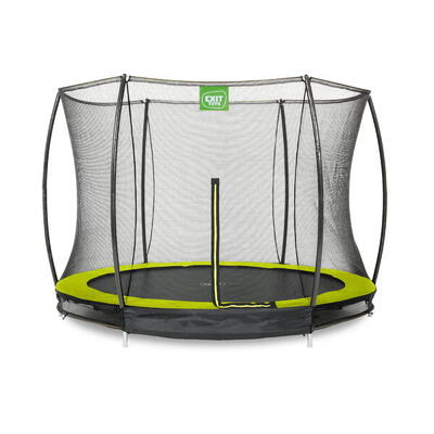 Exit silhouette inground trampoline ø305cm met veiligheidsnet - groen