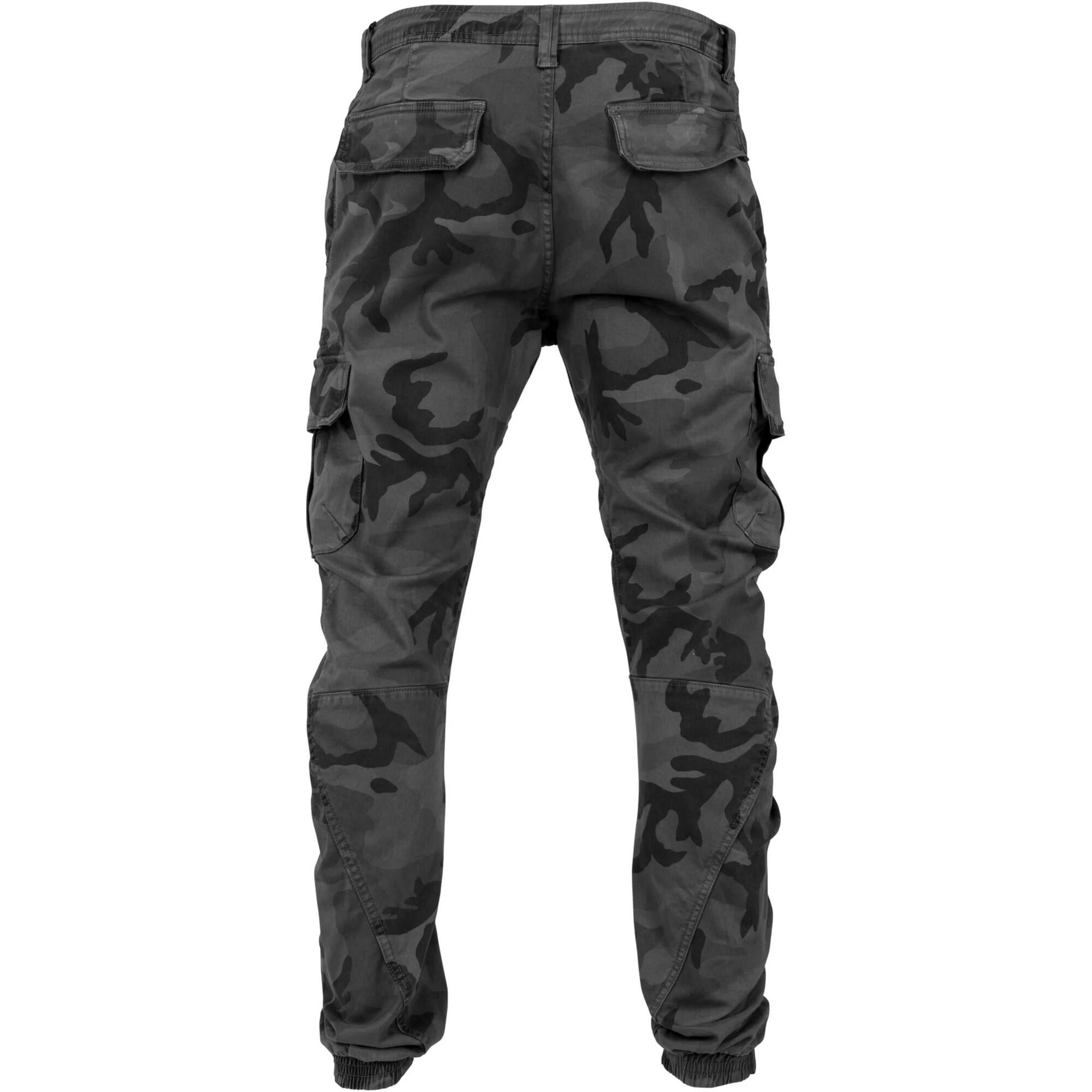 Pantaloni Jogging Cargo Camo Uomo Urban Classics Grigio Mimetico 2/4