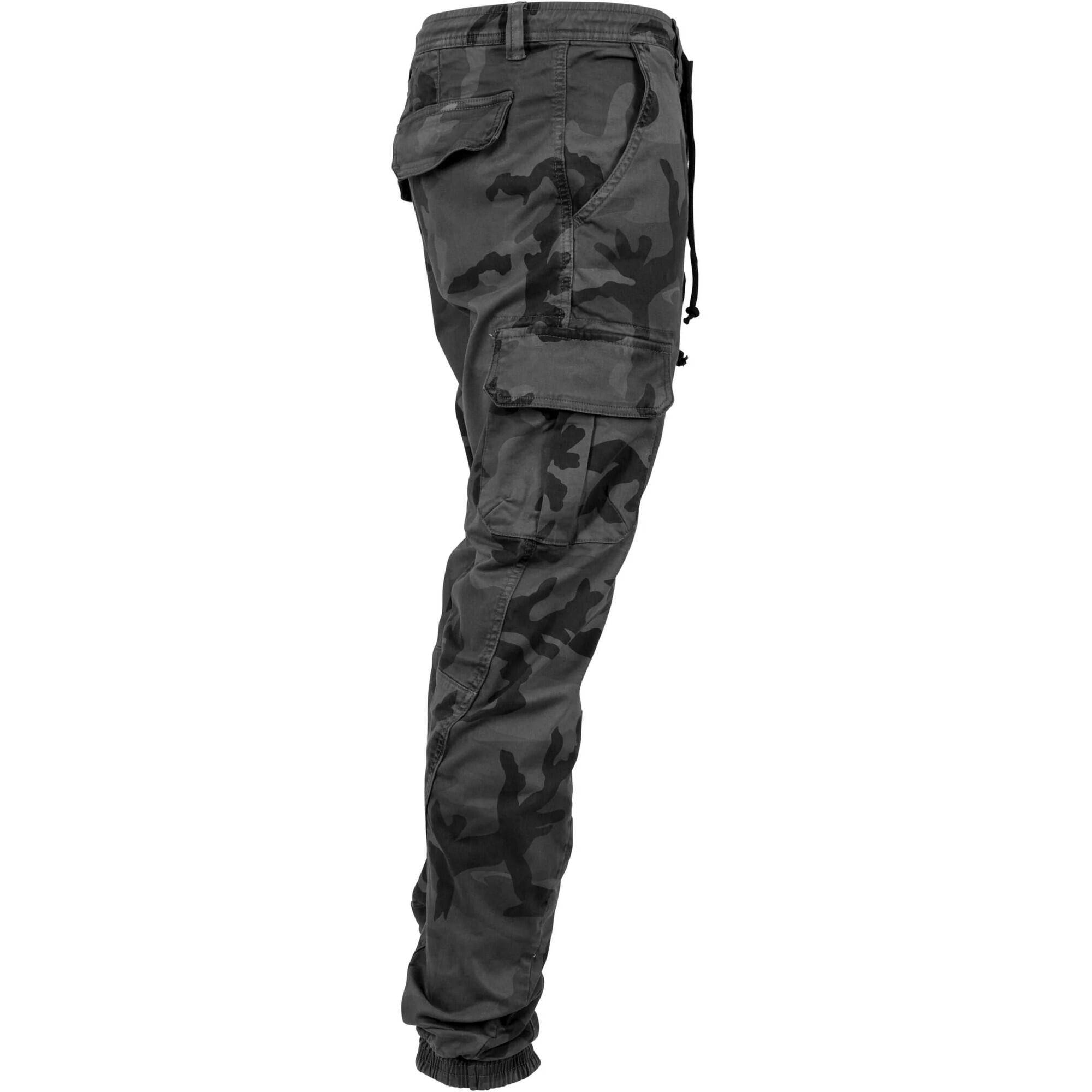 Pantaloni Jogging Cargo Camo Uomo Urban Classics Grigio Mimetico 4/4