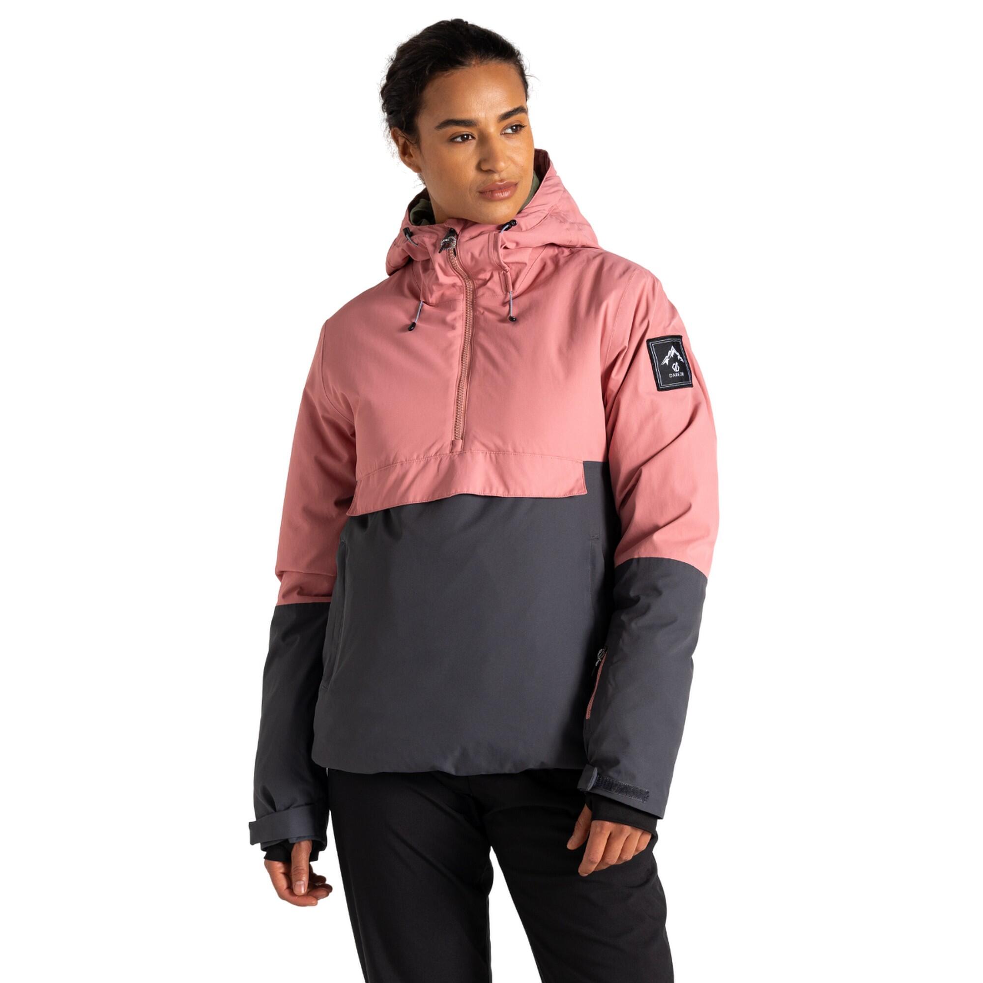 Womens/Ladies Snowburst Overhead Ski Jacket (Dusty Rose/Ebony Grey) 4/5