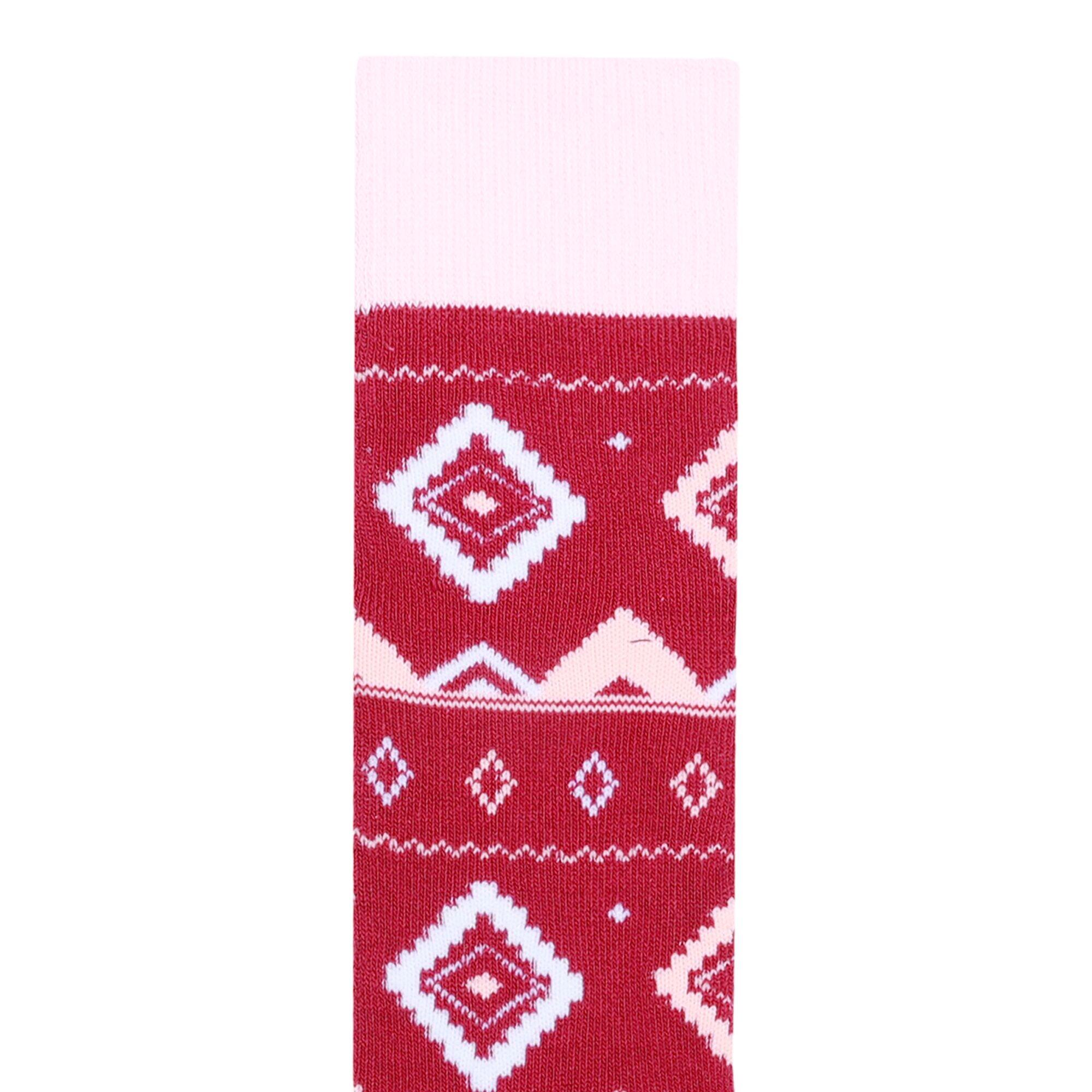 Calze Da Sci Geometrica Bambini Dare 2B Berry Pink Rosa 3/4