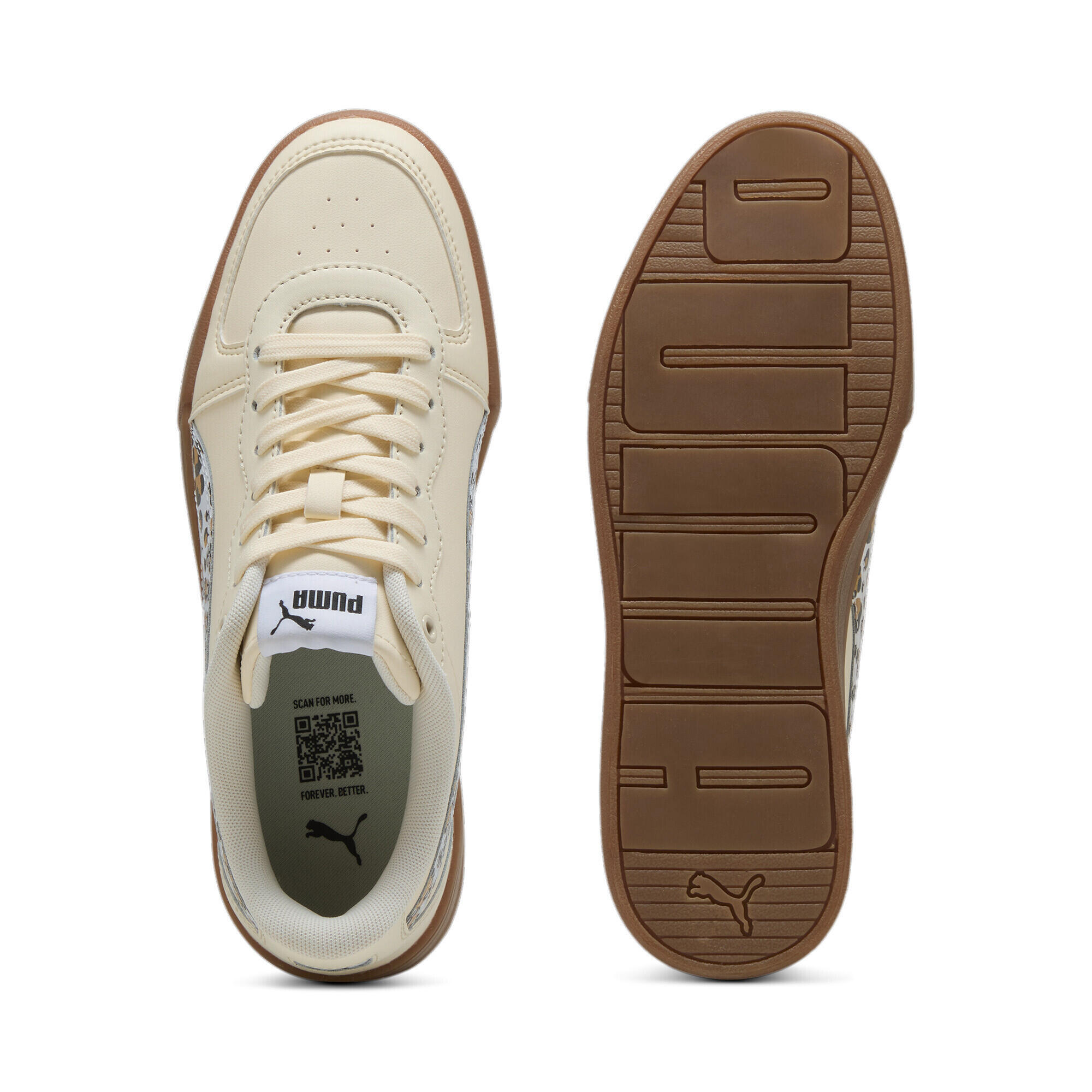 Damskie sneakersy Skye Leo PUMA Sugared Almond White Black Beige 4/7