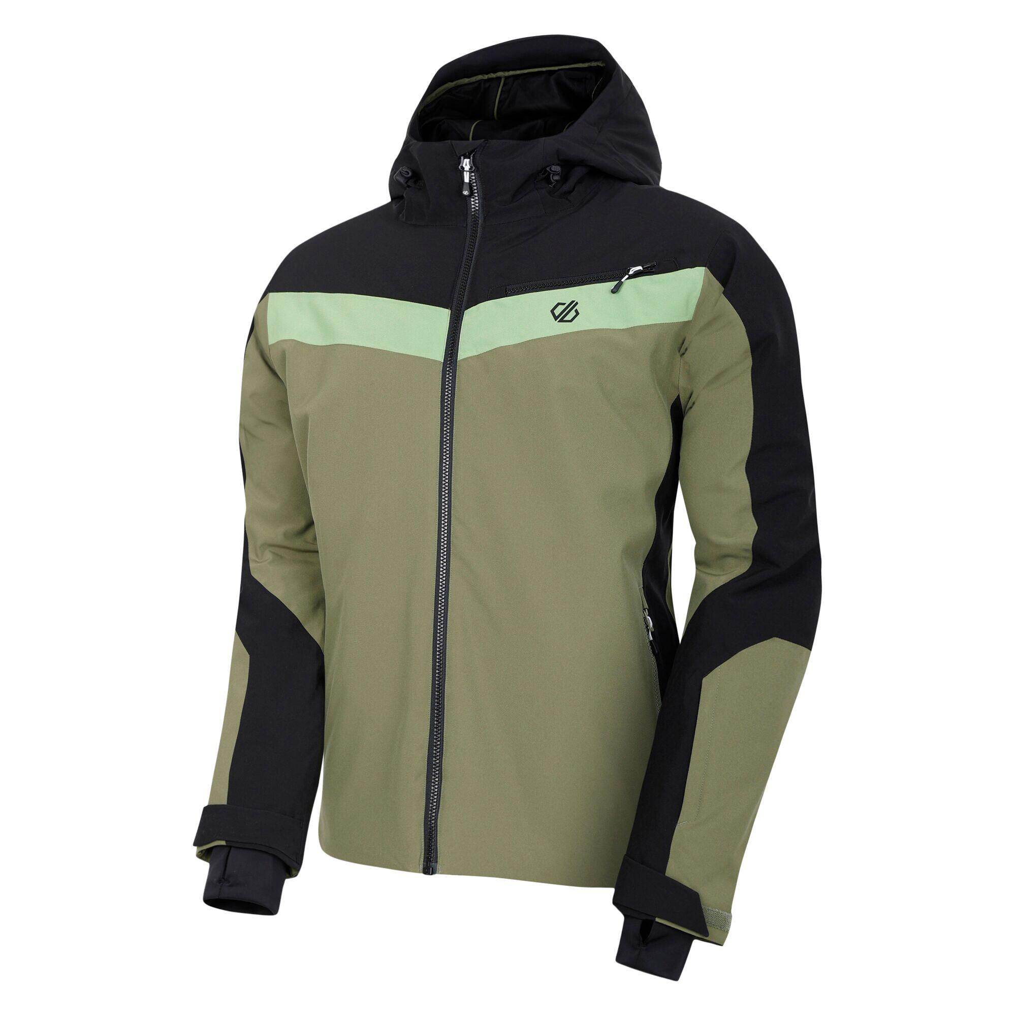 Mens Eagle II Ski Jacket (Black/Olivine Green) 3/5