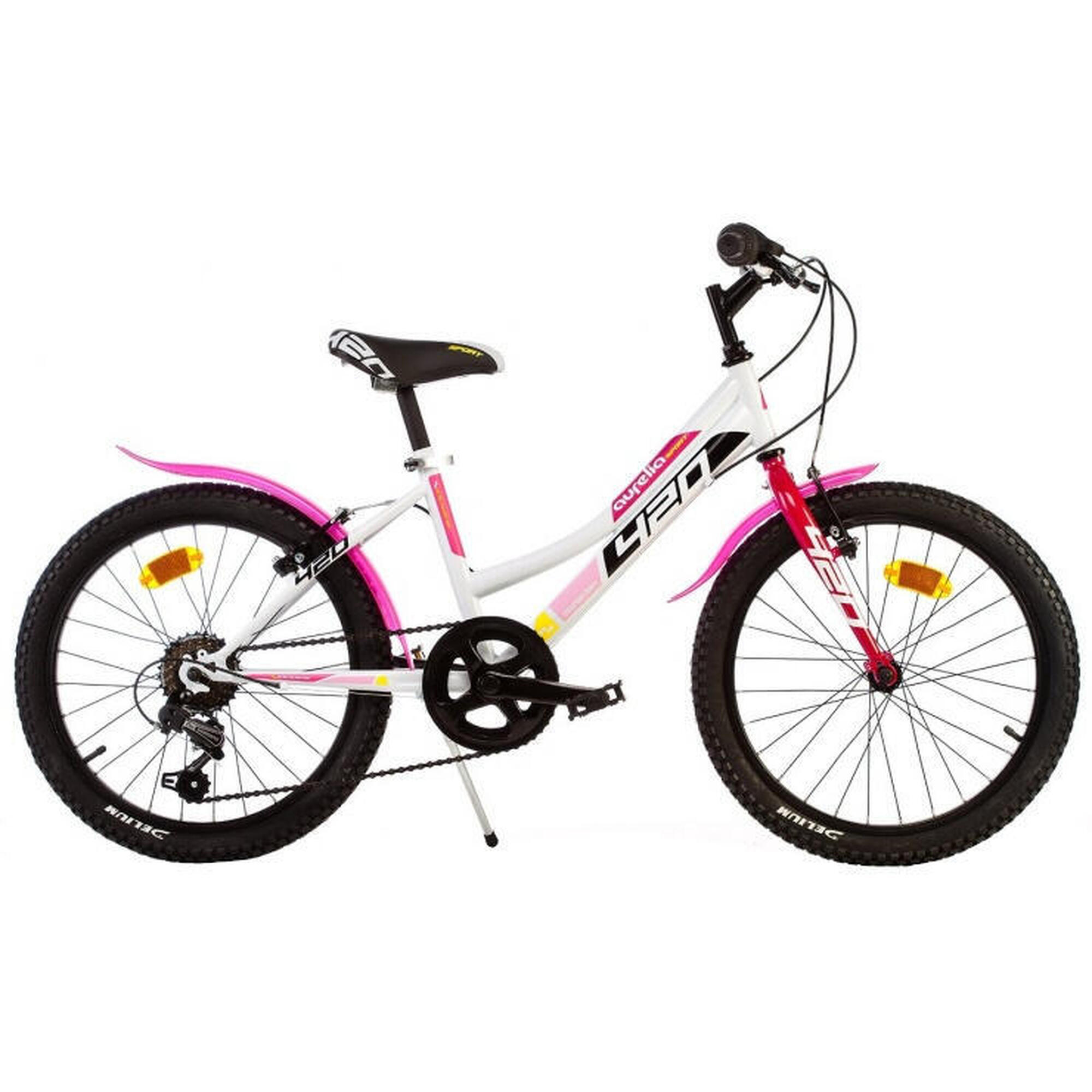 Aurelia Meisjesfiets 420 Sport 20 Inch 31 cm Meisjes 6V V-Brakes Wit