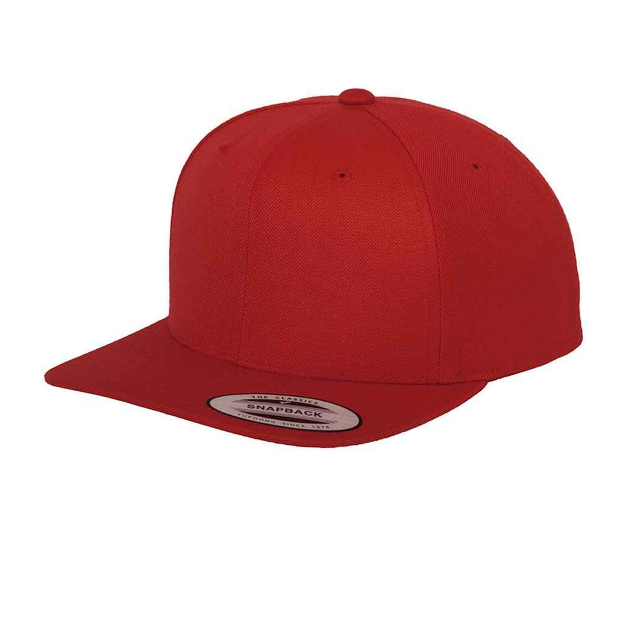 FLEXFIT Mens Classic Snapback Cap (Red)