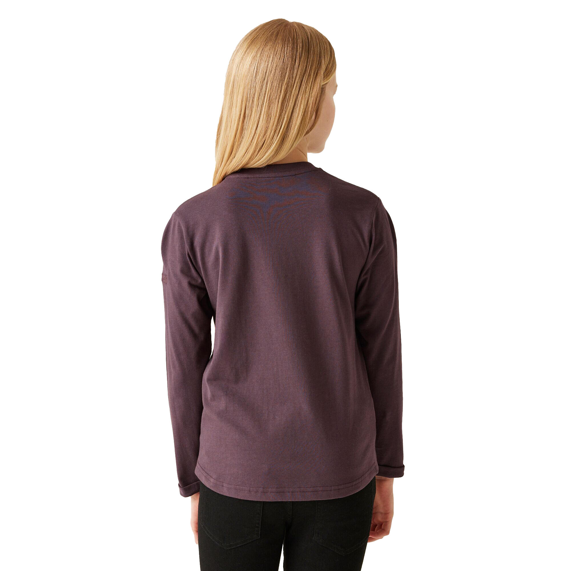 Tshirt Manches Longues Motif/style Étoile WENBIE Enfant (Prune Sombre) 3/5