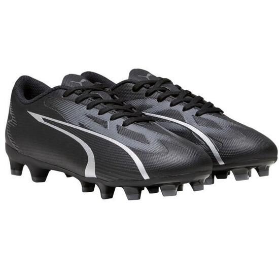 Chaussures De Foot ULTRA PLAY Enfant (Noir / Argenté)