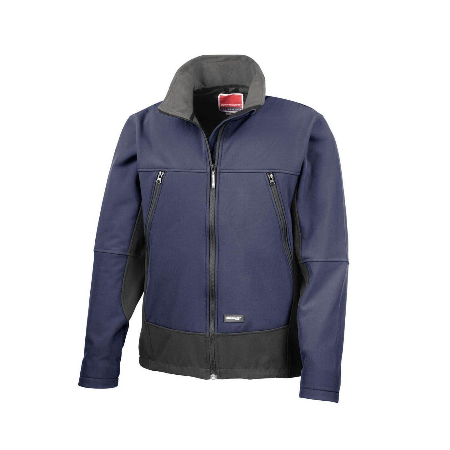 Atividade de Softshell Homem Casaco à prova d'água à prova de vento (Azul 2/3