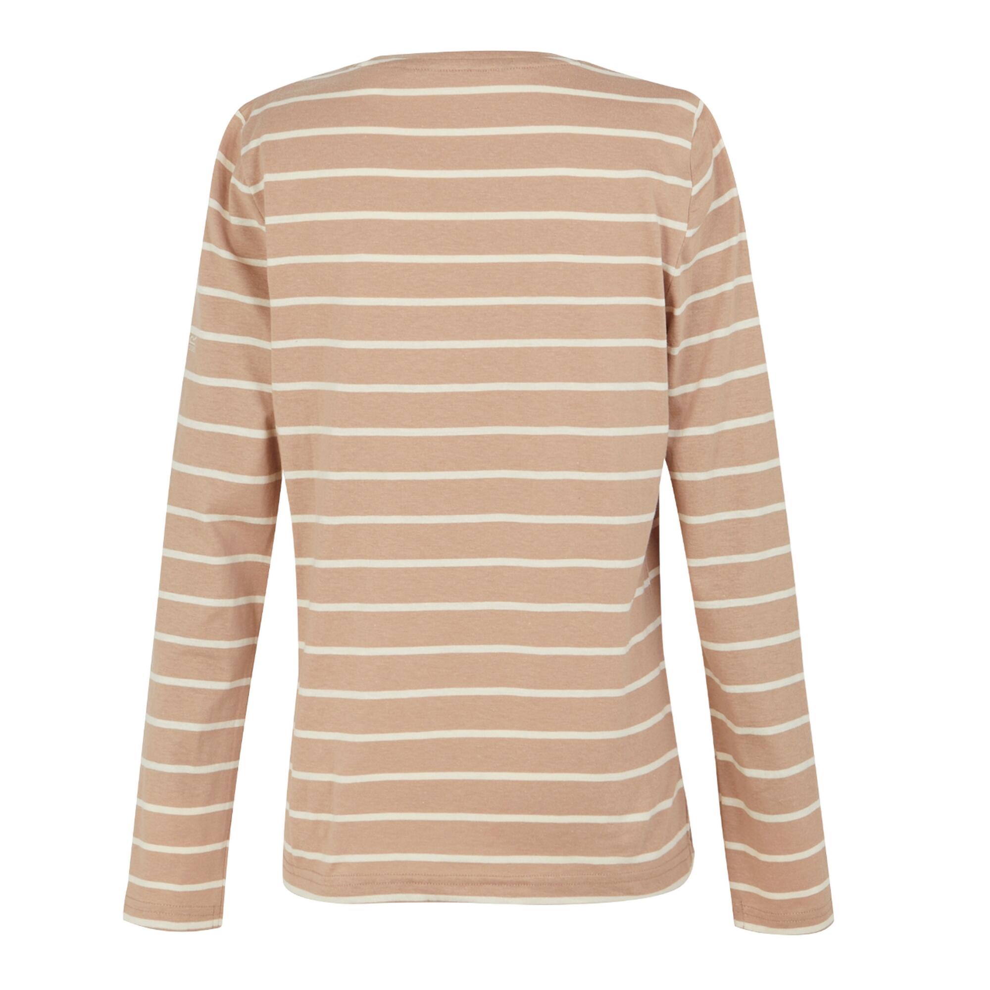 Tshirt Manches Longues Motif/style À Rayures FEDERICA Femme (Taupe / Vanille 2/5