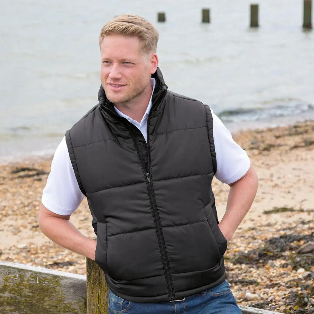 Mens Core Bodywarmer Water Repellent Windproof Jacket (Black)