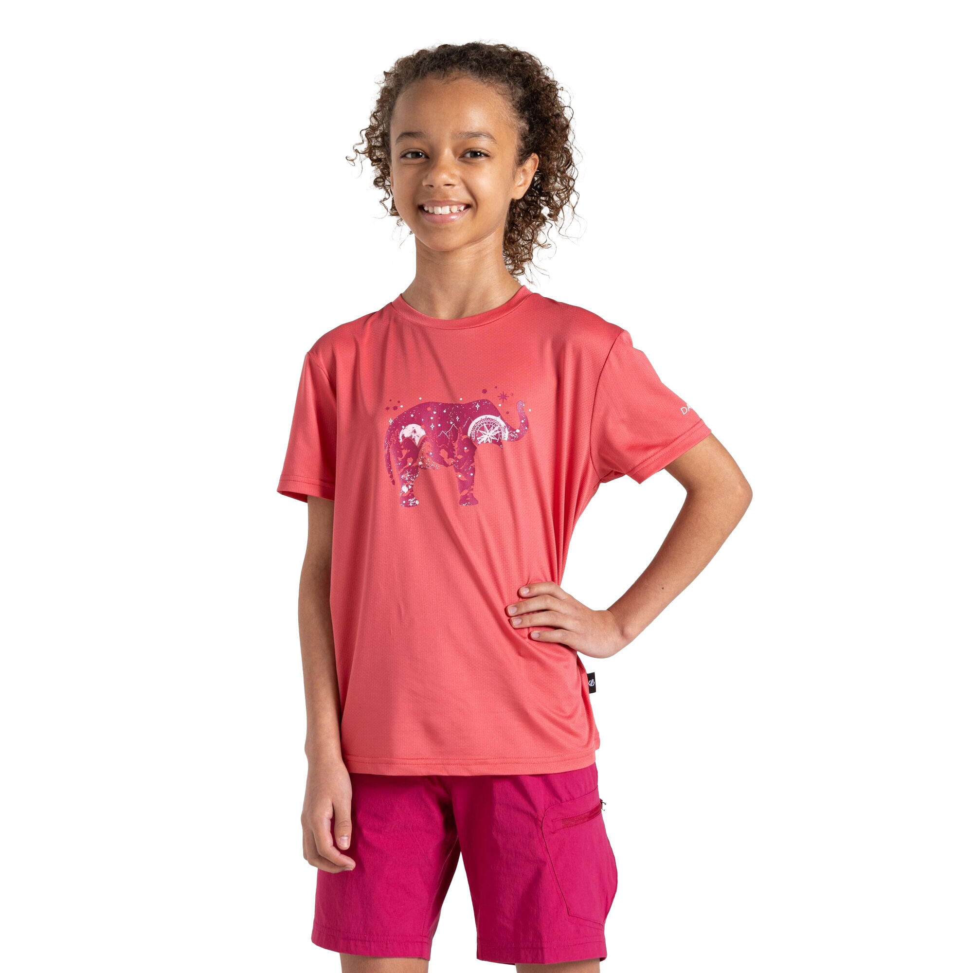 Tshirt Motif/style Vélo AMUSE Enfant (Rose Néon) 4/5