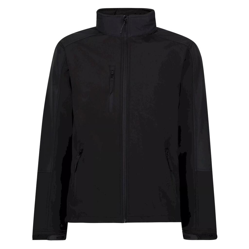 Reid Mens Softshell Wind Resistant Water Repellent Jacket (Black)