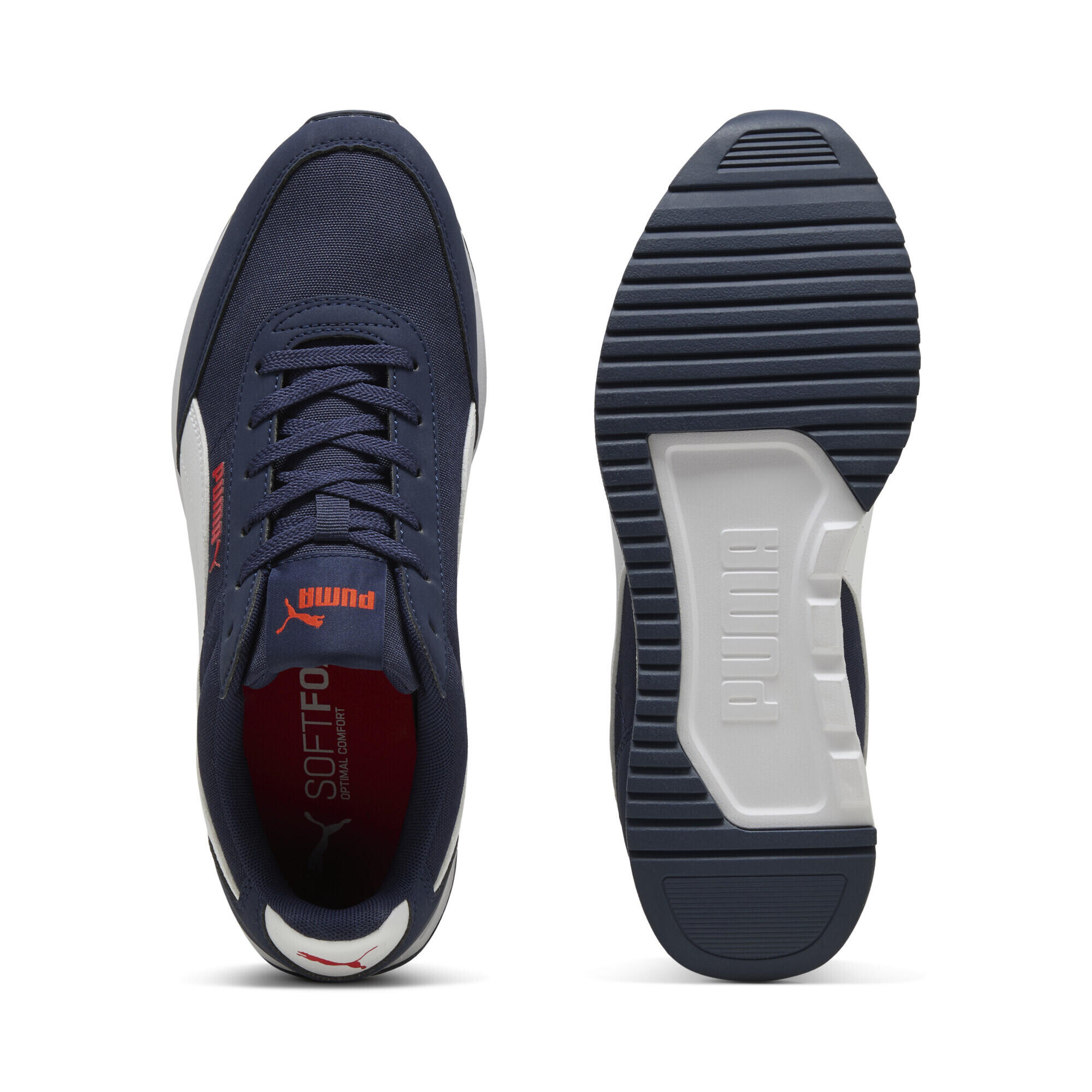 R78 Lightwind Sneakers Erwachsene PUMA Navy Red White Blue 6/7