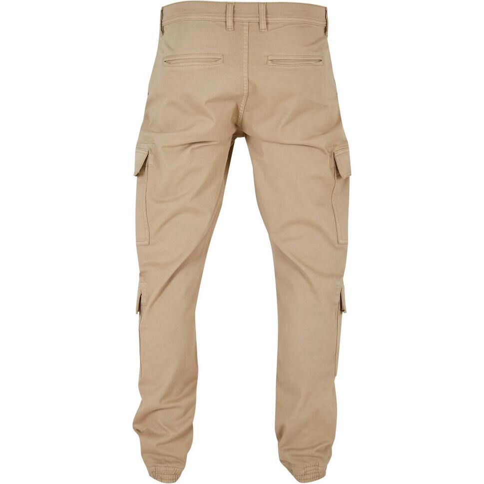 Męskie Spodnie Joggingowe Twill Z Podwójną Kieszenią