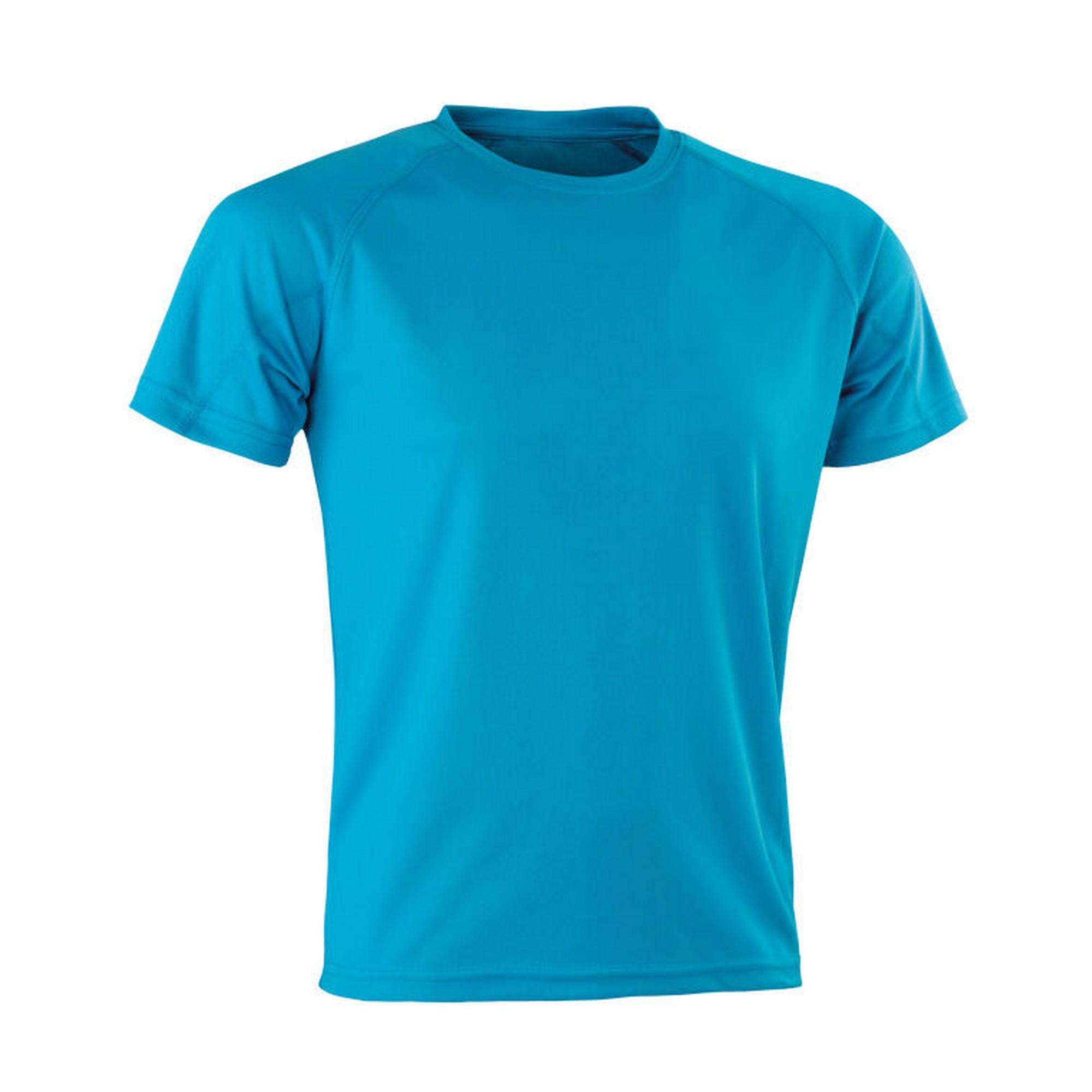 SPIRO Heren Impact Aircool Tshirt (Oceaan Blauw)