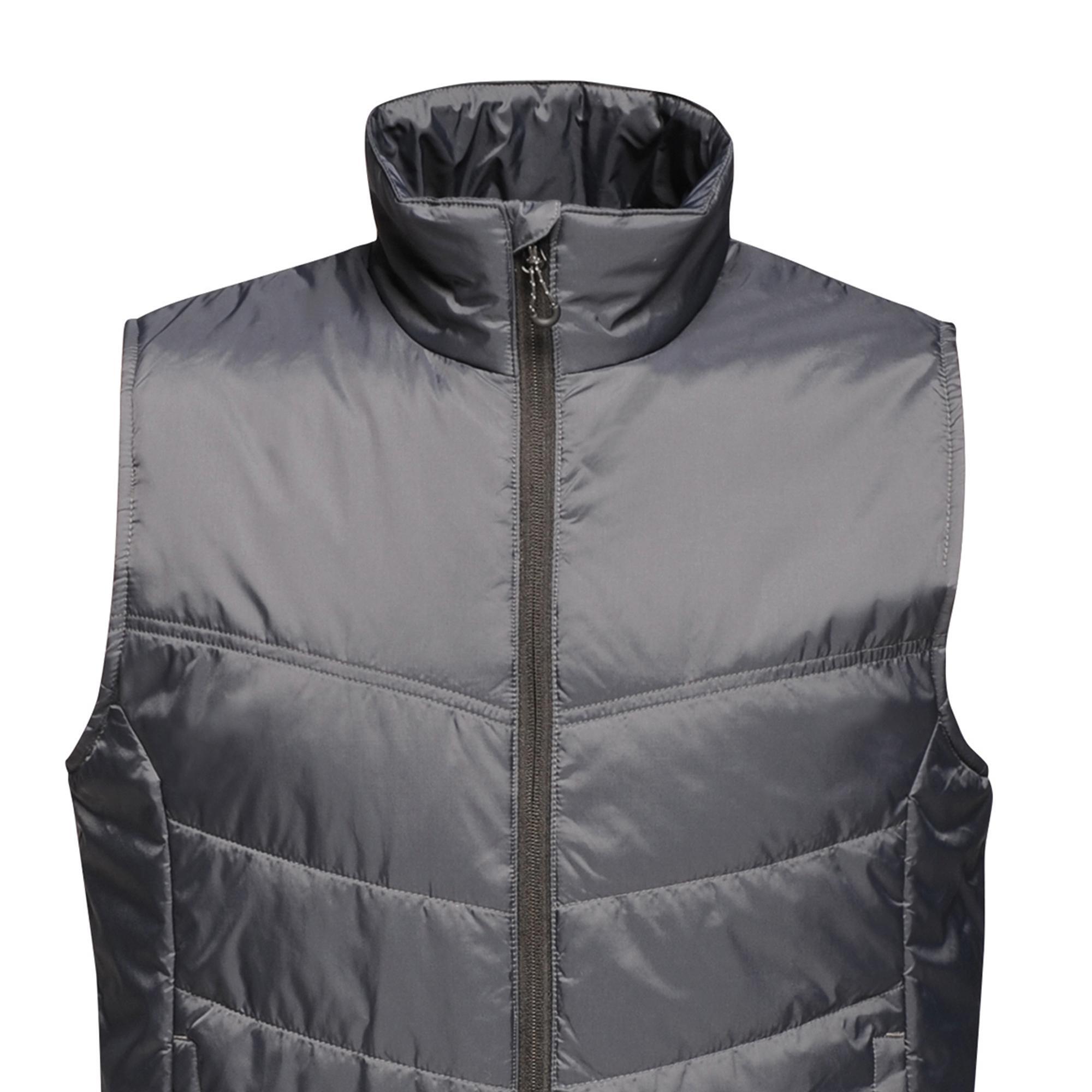 Heren Stadium Geïsoleerde Bodywarmer (Afdichting Grijs) 3/4