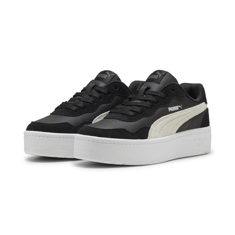 Court Lally Skye Suede sneakers voor dames PUMA Black White