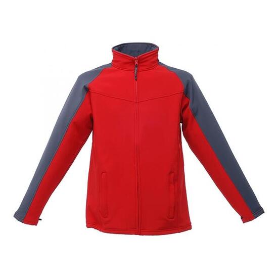 Giacca Softshell Anti Vento Uomo Regatta Uproar Rosso Classico/Grigio