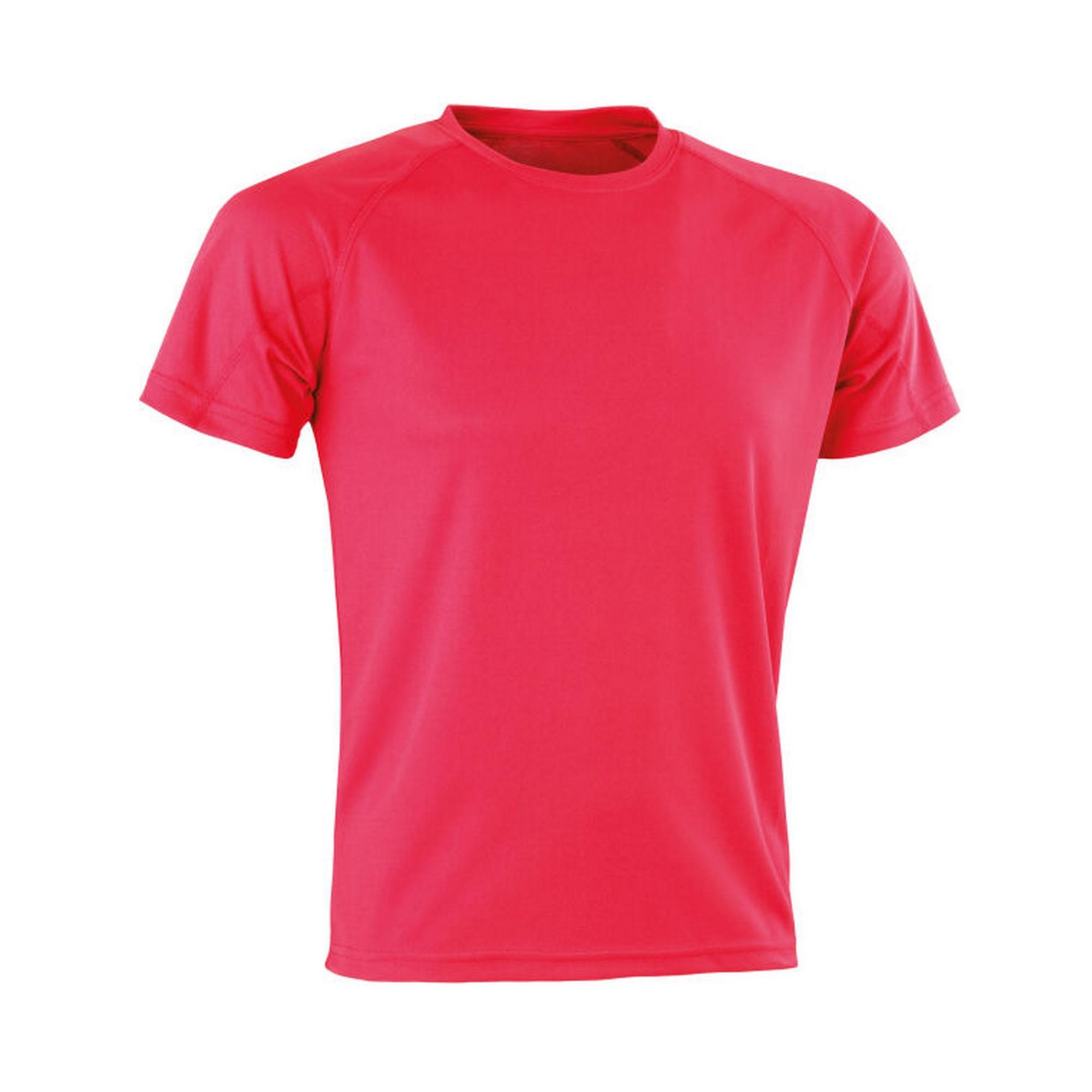 SPIRO Heren Impact Aircool Tshirt (Fluorescerend Roze)