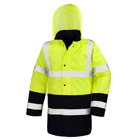 SAFEGUARD By Manteau Sécurité Motif/style Deux Tons Homme (Jaune Fluo / Noir)