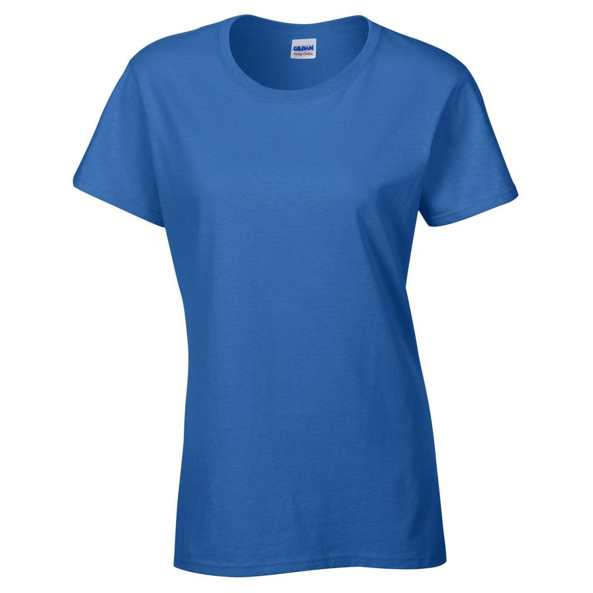 Tshirt À Manches Courtes Coupe Féminine Femme (Bleu Roi) 3/4