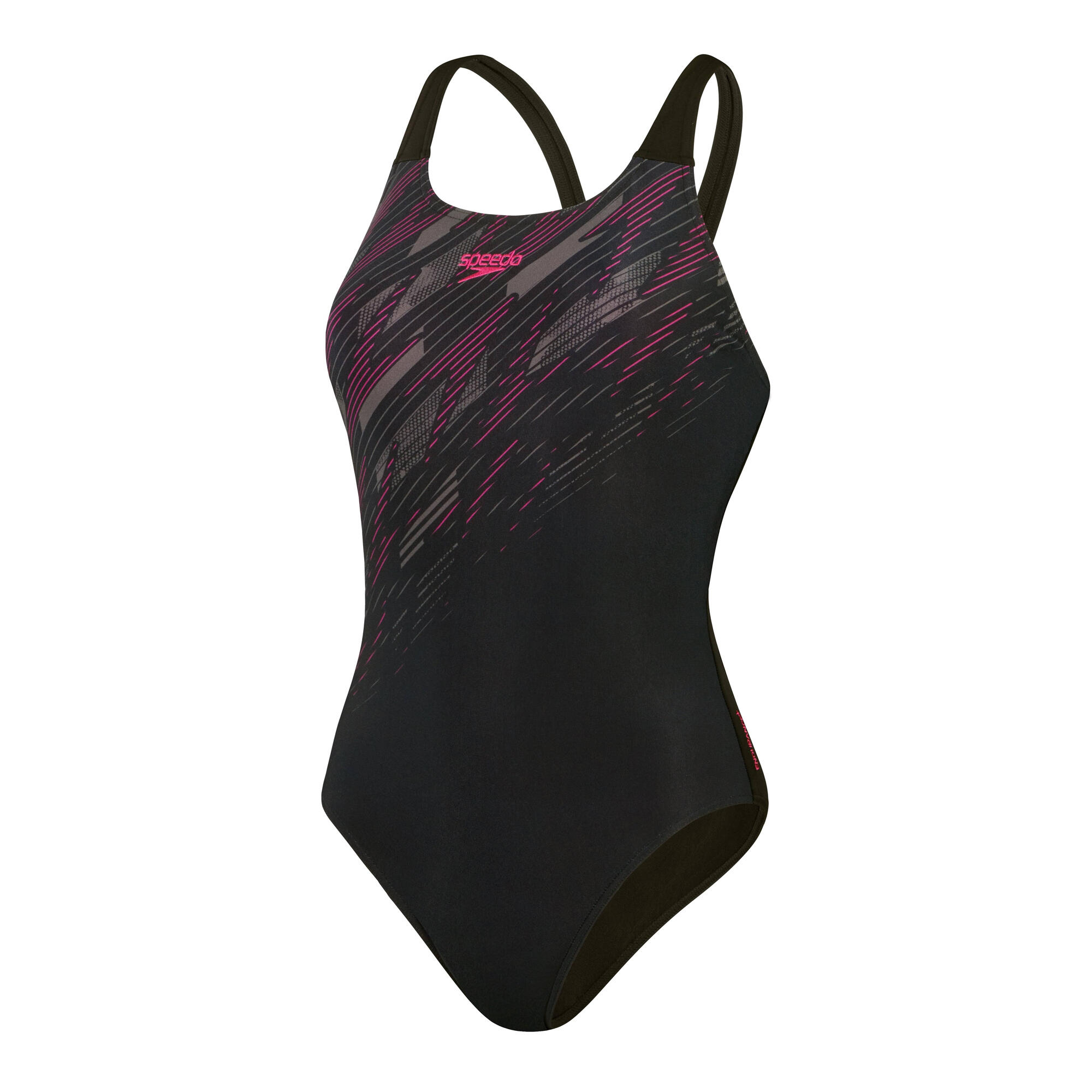 SPEEDO Costume intero da donna Speedo HYPERBOOM nero/rosa Eco Endurance+