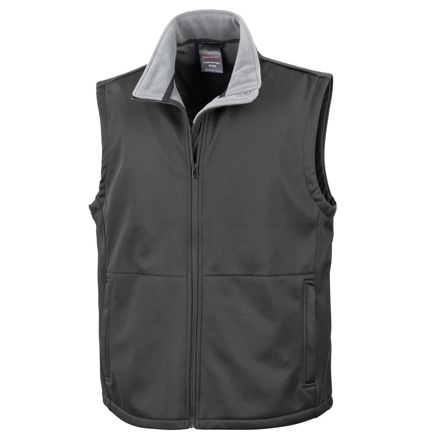 Giacca Softshell Senza Maniche Uomo Result Nero 2/6