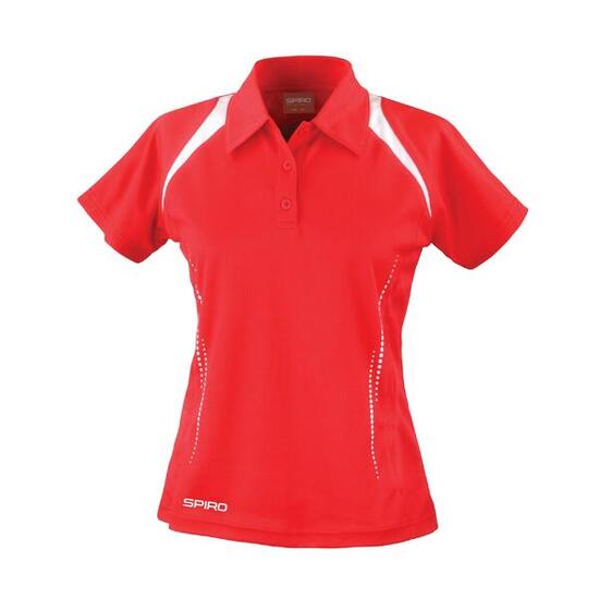 Polo Team Spirit Femmes/Dames (Rouge / Blanc)
