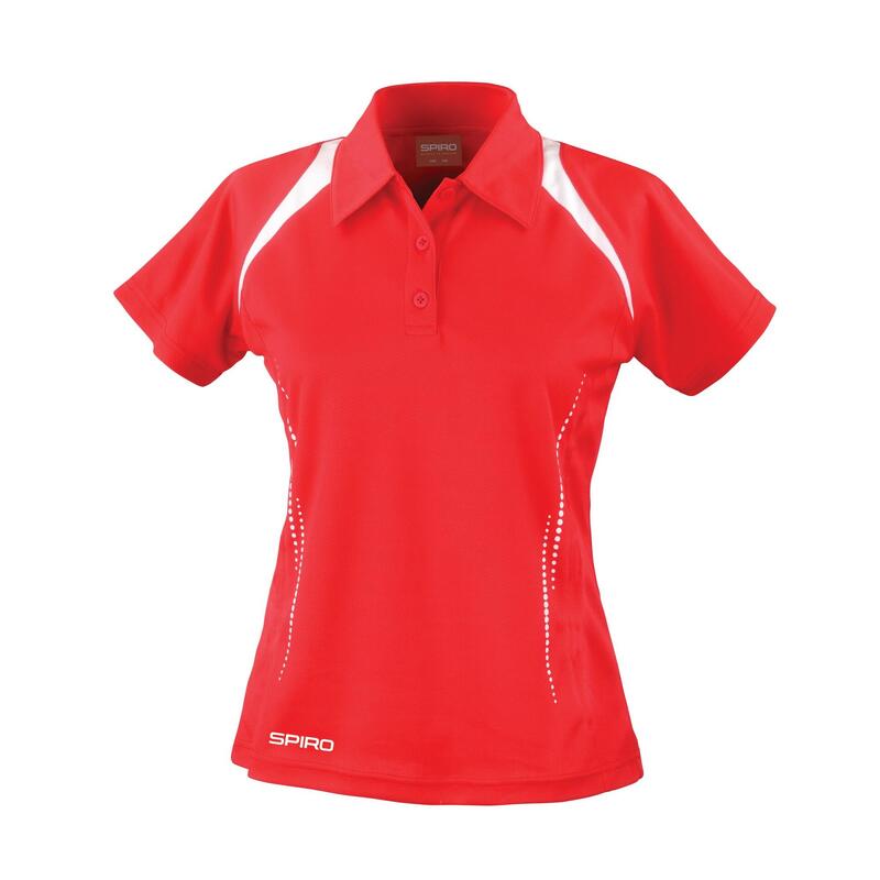 Polo TEAM SPIRIT Femme (Rouge / Blanc)