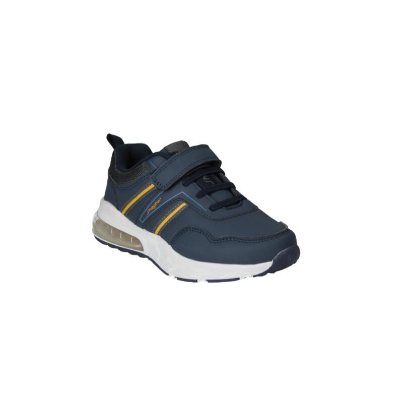 Zapatillas Casual Sneakers Para Niños J'hayber Chispon Navy Azul Marino. Ligeras 2/5