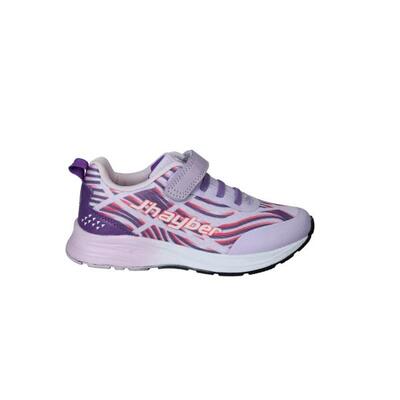 Zapatillas Running Niña J'hayber Ribete Lavanda Lila y Rosa. Resistente