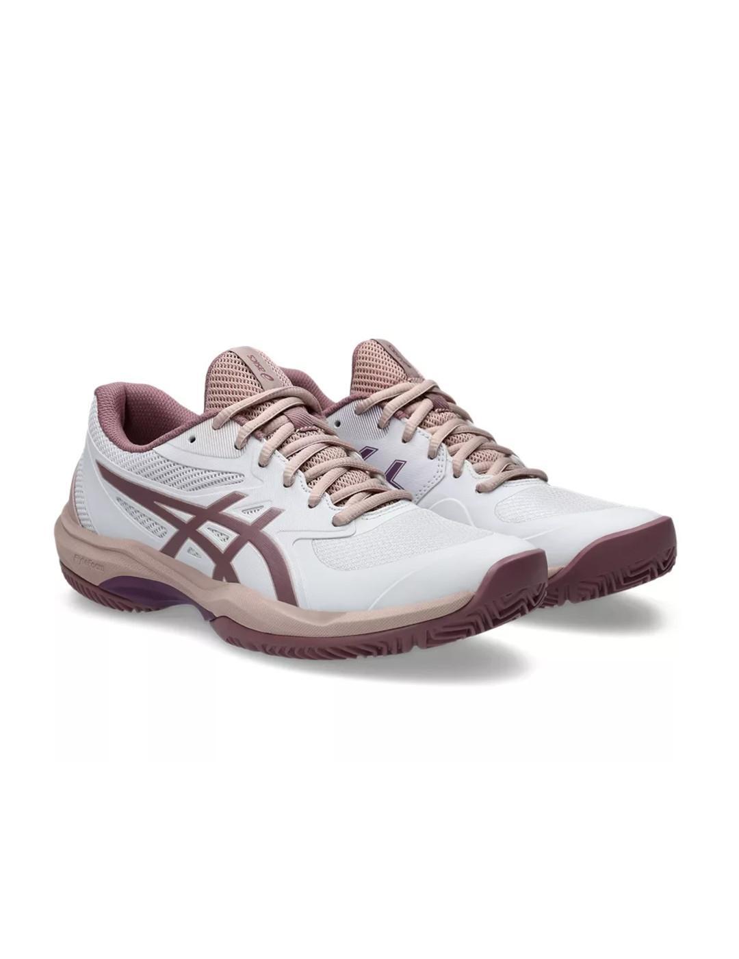 Scarpe da donna Asics Game ff Bianche 3/7