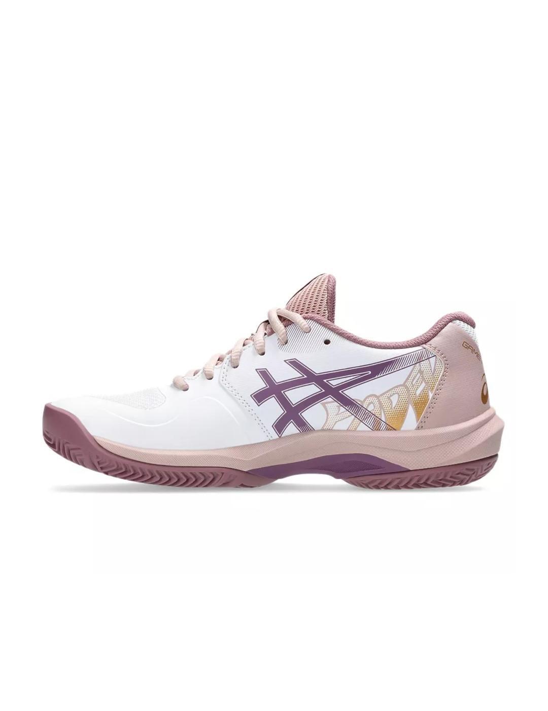 Scarpe da donna Asics Game ff Bianche 2/7