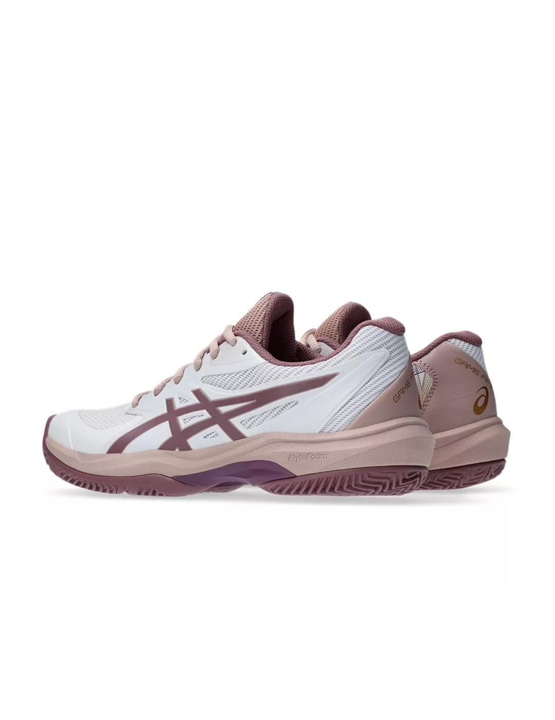 Scarpe da donna Asics Game ff Bianche 4/7