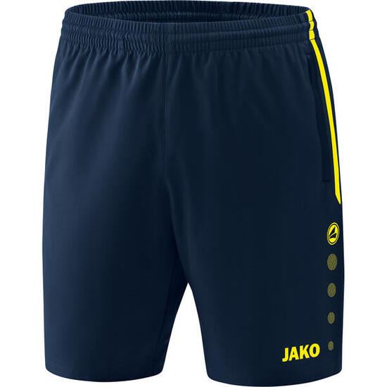 Jako Competition 2.0 Short Femmes - Marine / Jaune Fluo