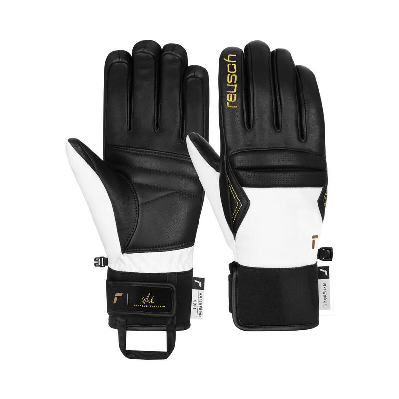 Rękawice Reusch Mikaela Shiffrin R-TEX XT Black White 2025