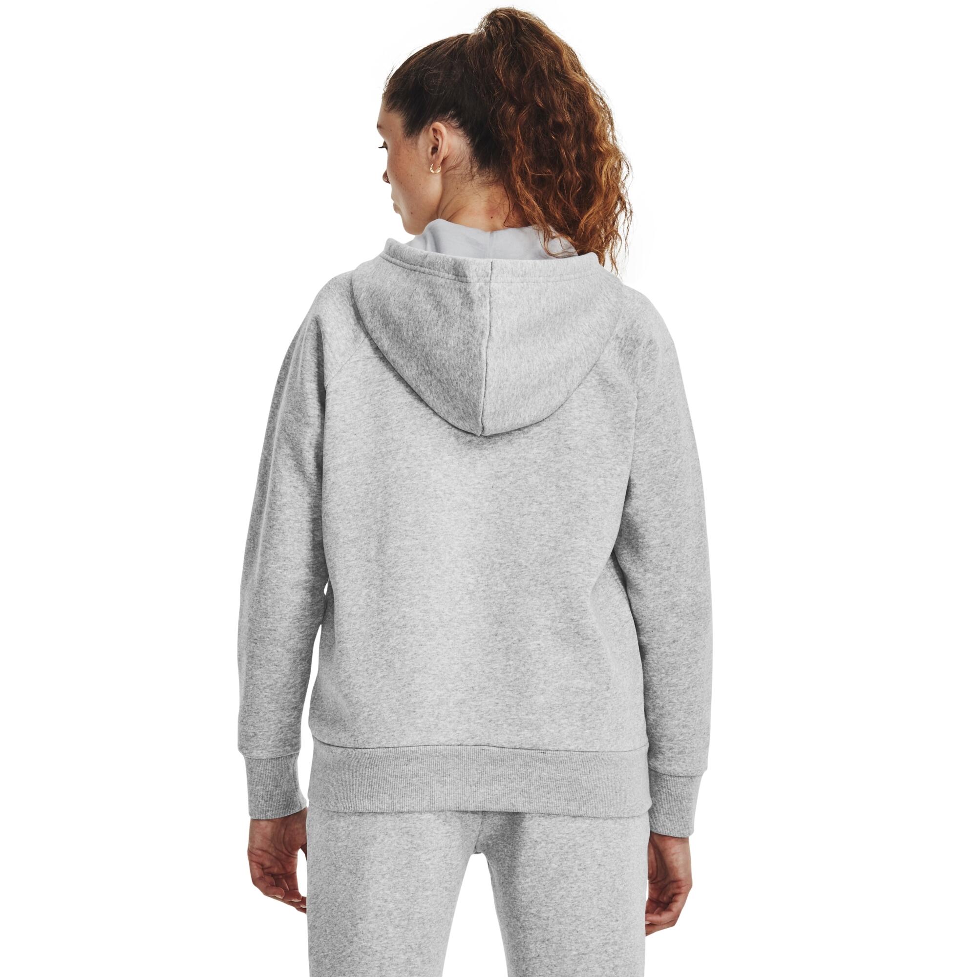Sweatshirt à capuche molleton full zip femme Under Armour Rival 5/6
