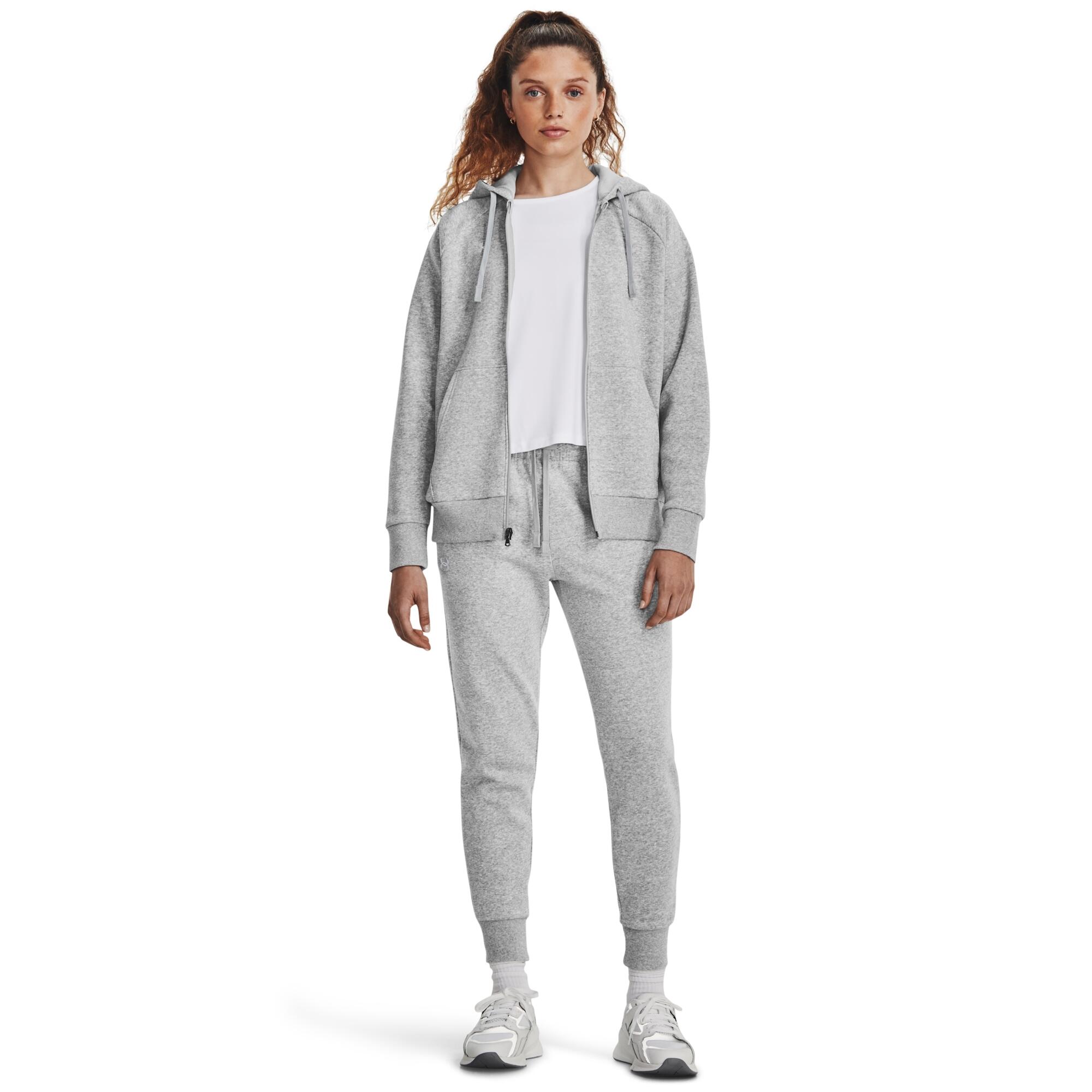 Sweatshirt à capuche molleton full zip femme Under Armour Rival 2/6
