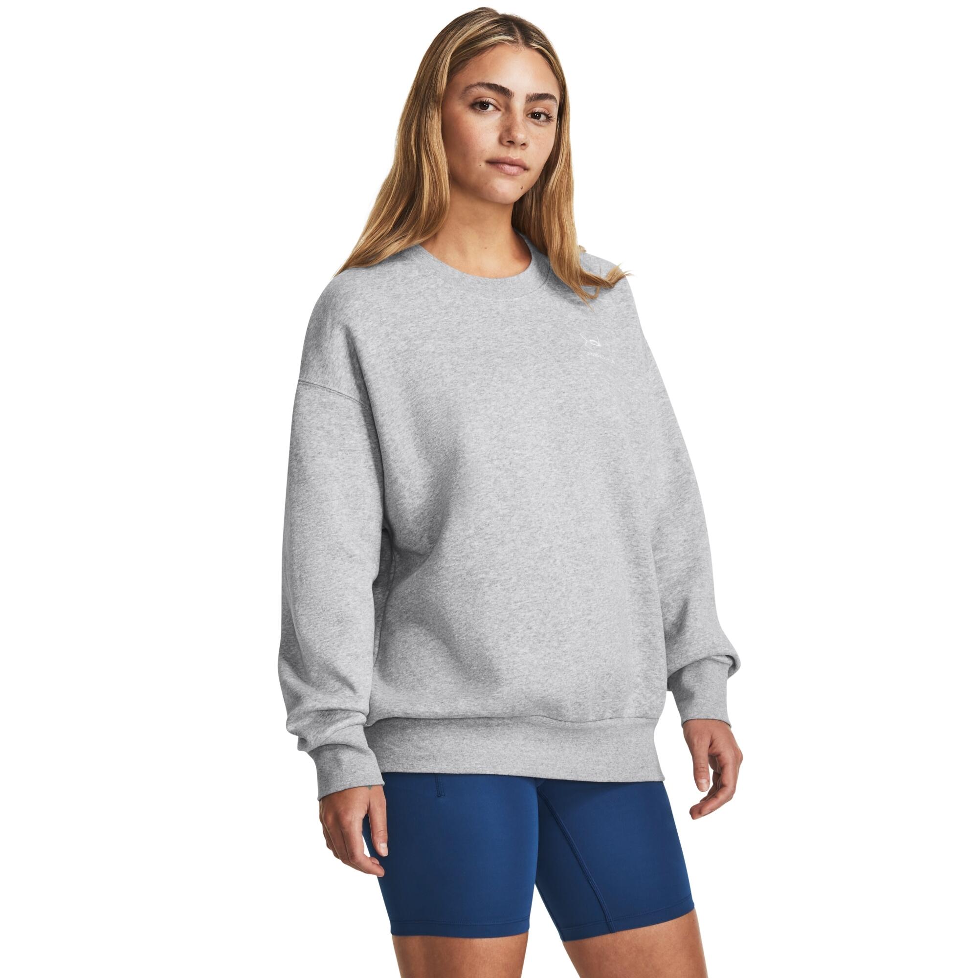 Sweatshirt femme Under Armour Essential Flc OS Crew 4/7