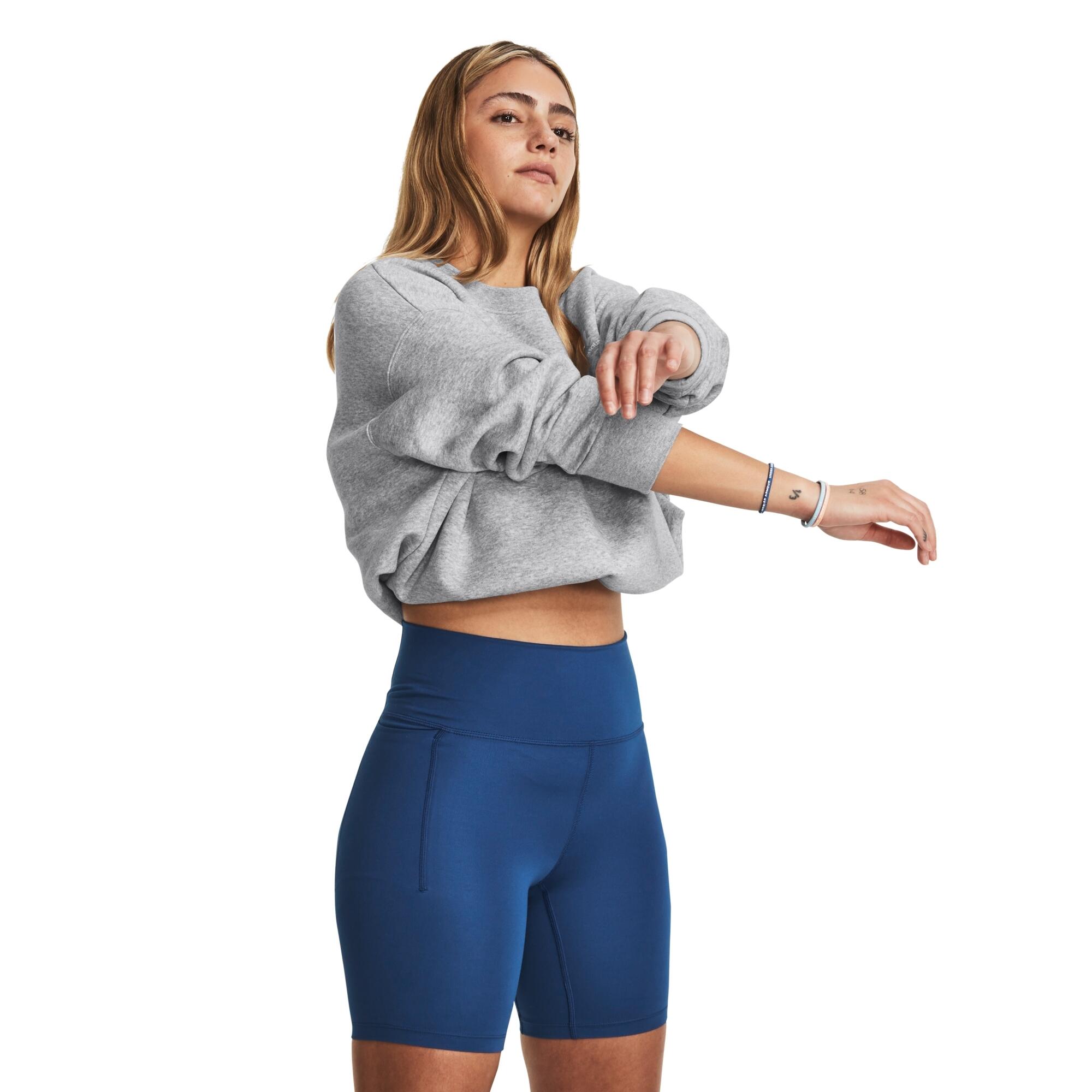 Sweatshirt femme Under Armour Essential Flc OS Crew 3/7