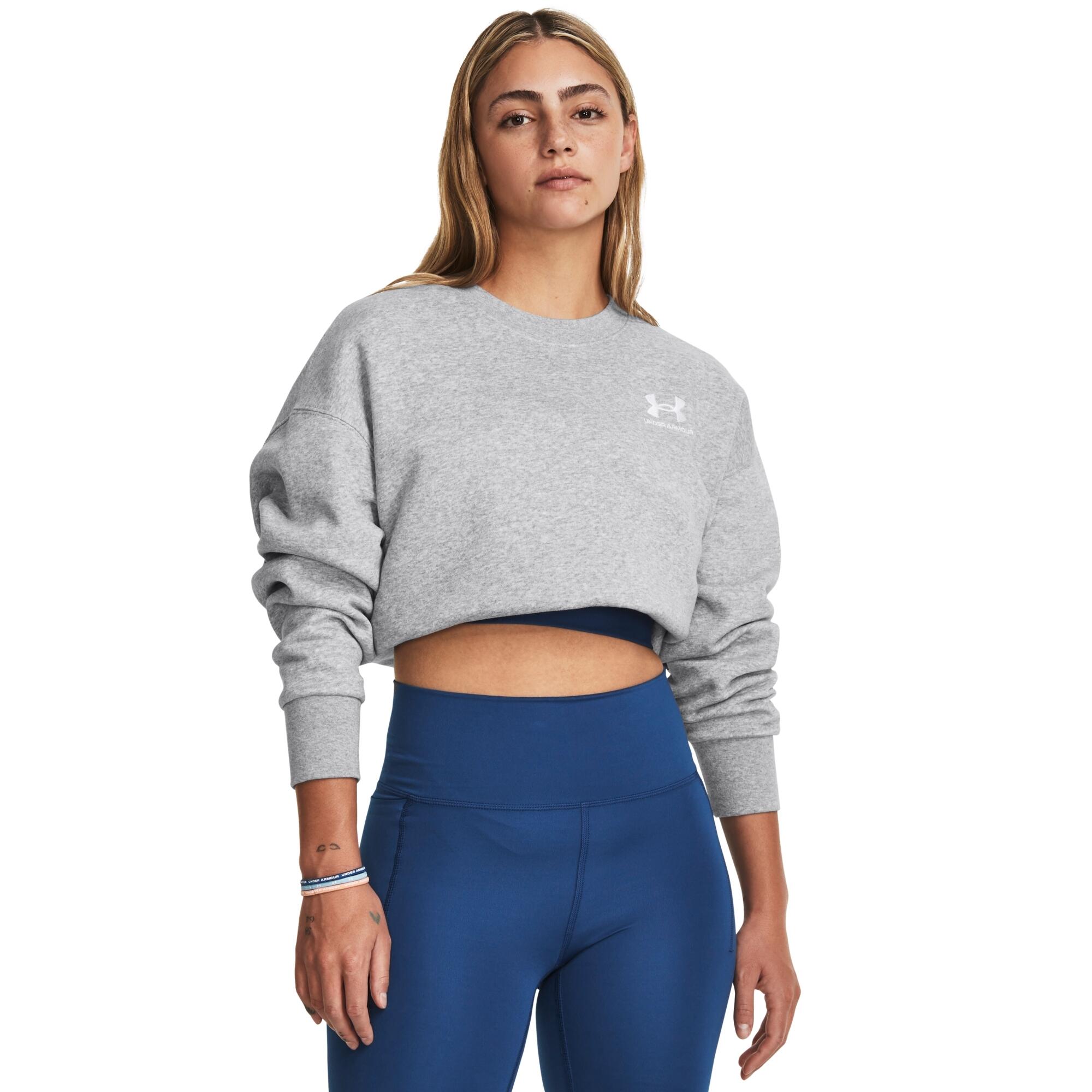 Sweatshirt femme Under Armour Essential Flc OS Crew 5/7