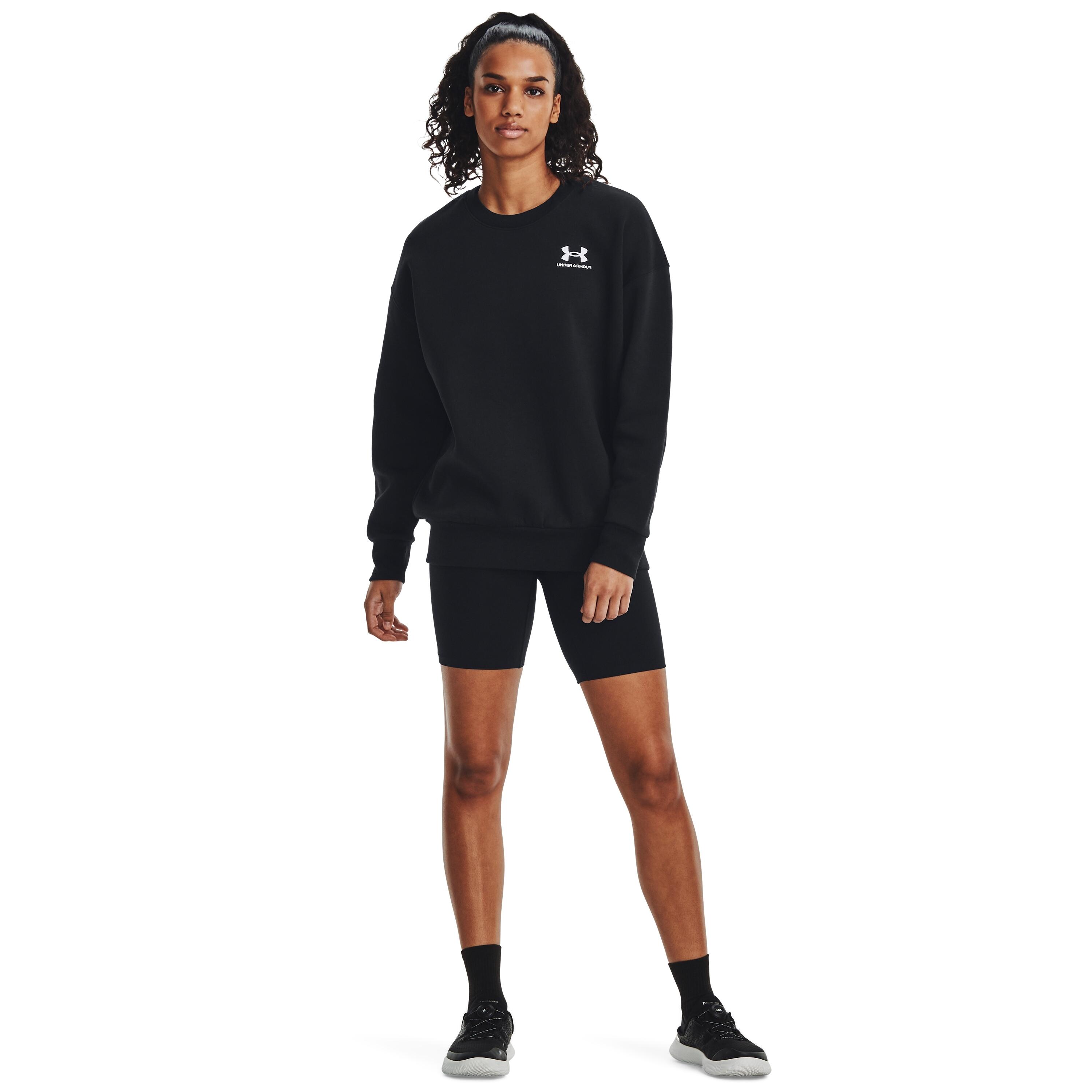Sweatshirt femme Under Armour Essential Flc OS Crew 3/6