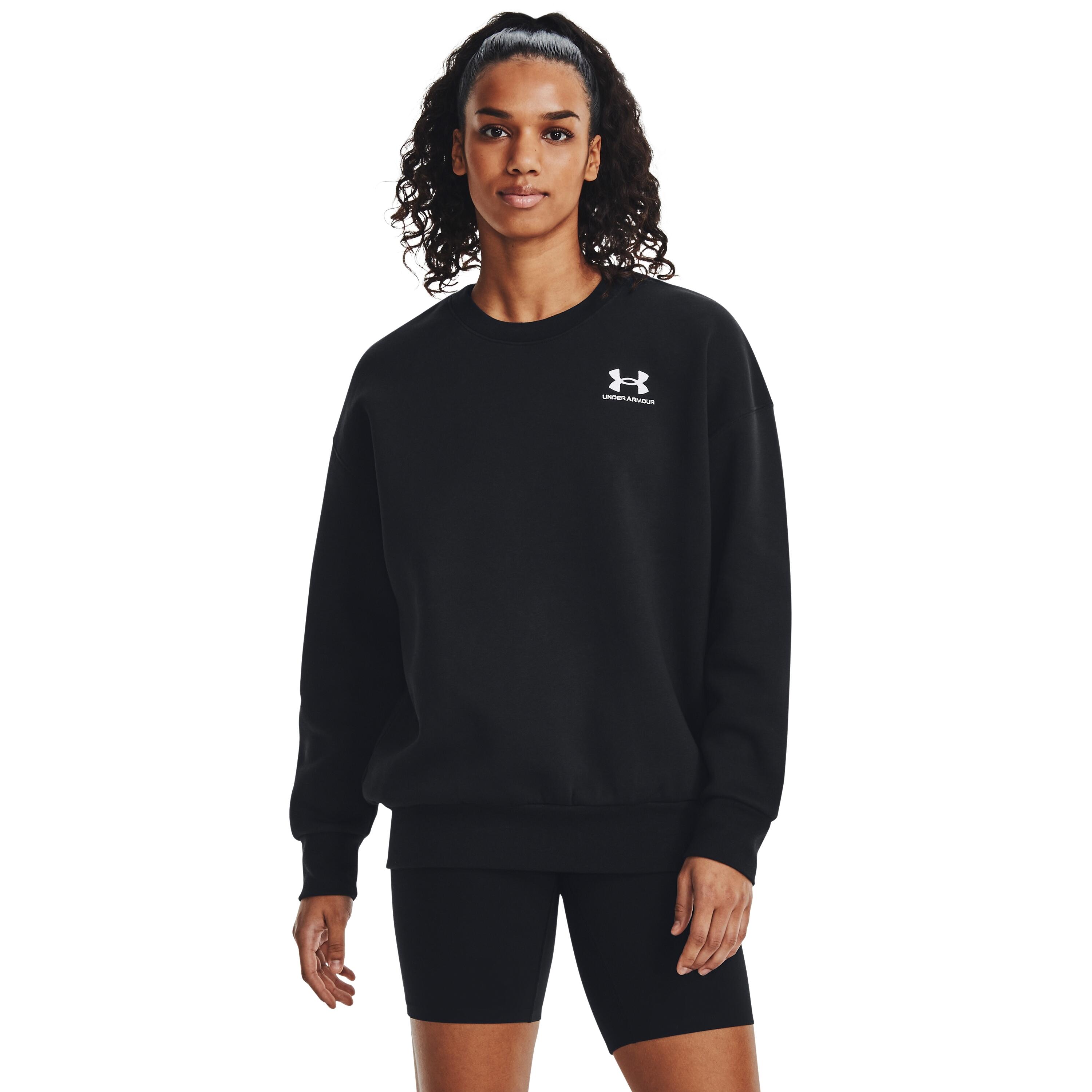 Sweatshirt femme Under Armour Essential Flc OS Crew 2/6