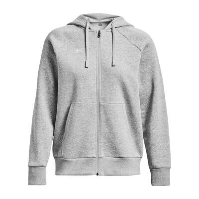 Fleece hoodie met volledige rits voor dames under armour rival