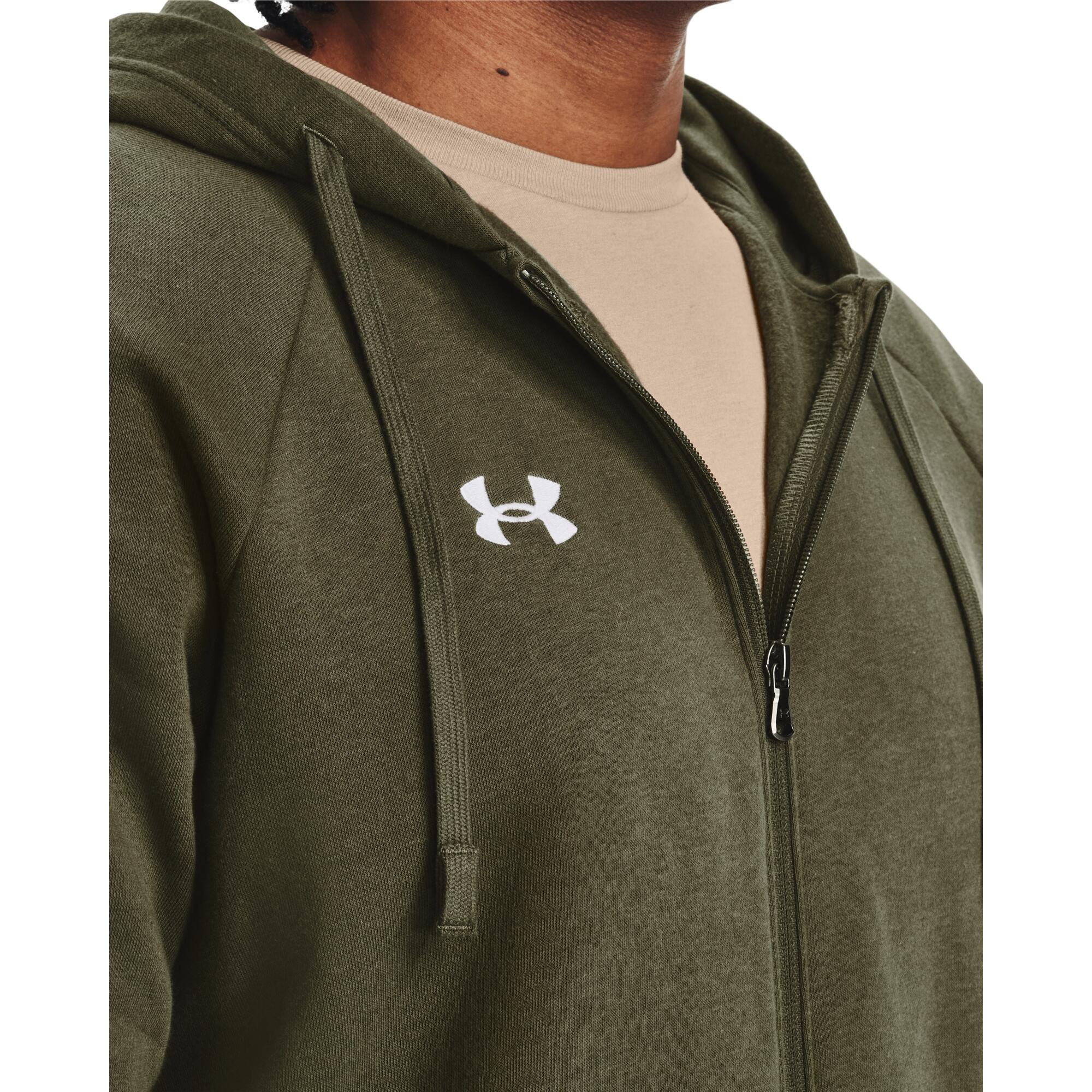 Felpa con cappuccio in pile con zip intera Under Armour Rival 6/6