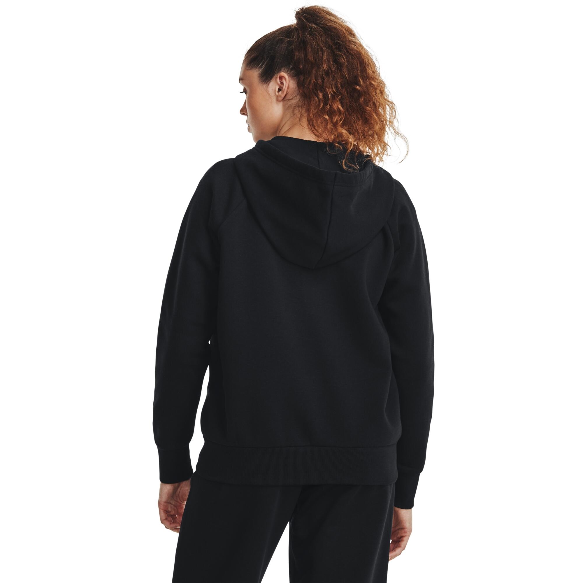 Felpa con cappuccio in pile da donna con zip integrale Under Armour Rival 5/6