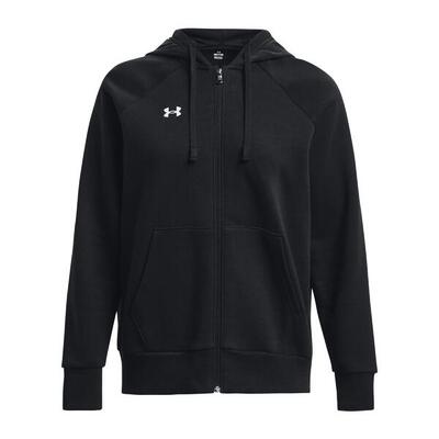 Fleece hoodie met volledige rits voor dames under armour rival