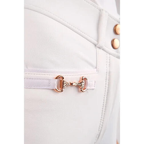 Pantaloni da equitazione full grip da donna Montar Lly 6/7